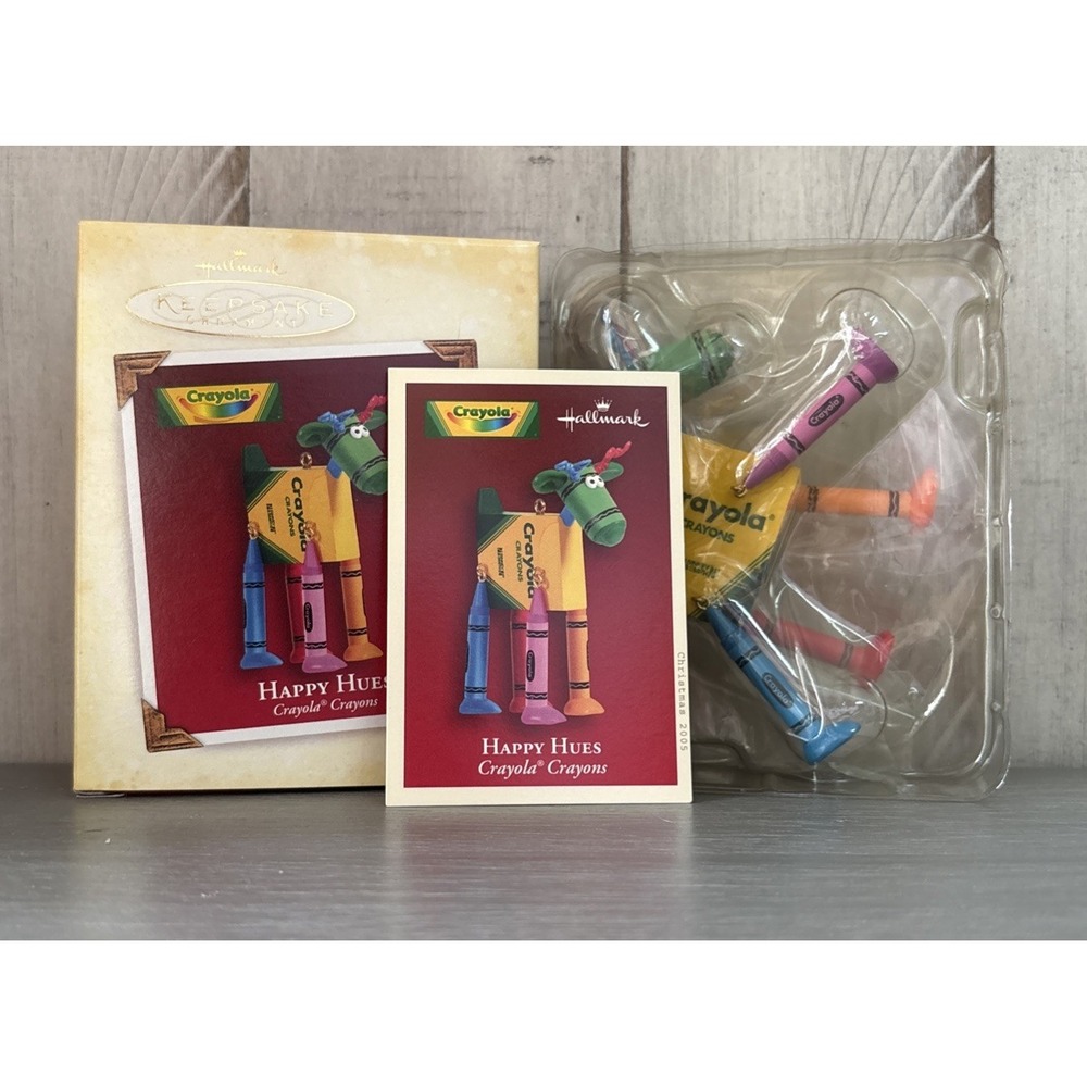 Hallmark 2005 Happy Hues Crayola Crayons Horse Vintage Christmas Ornament